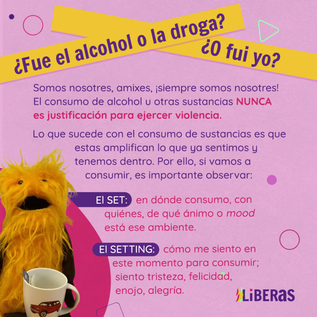 droga, alcohol y la violencia
